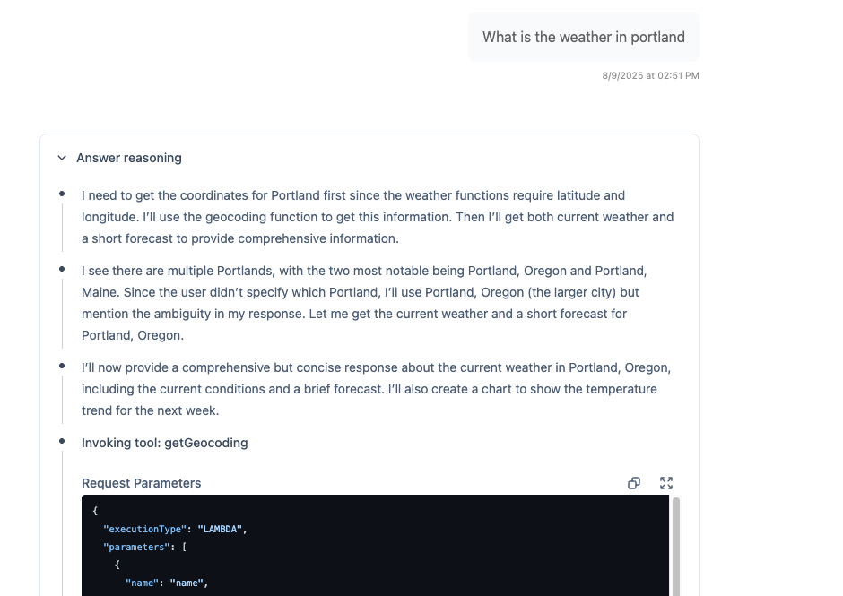 Streaming with Reasoning
